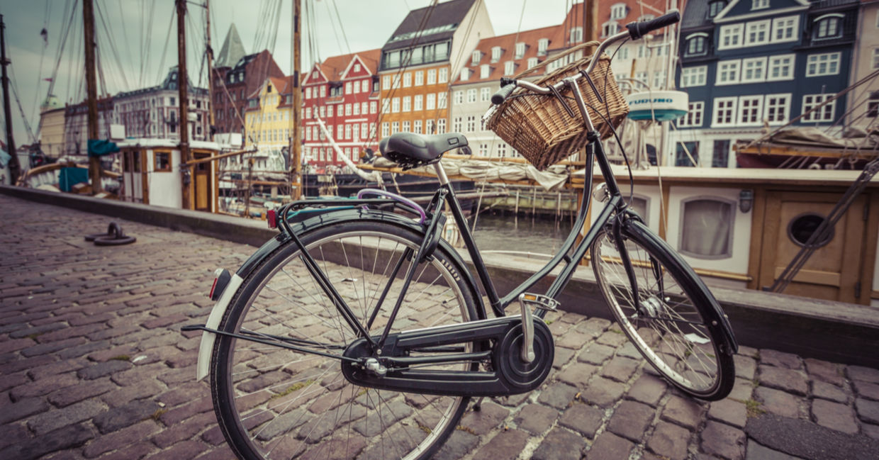 Bicycling riding is a good Scandinavian habit.