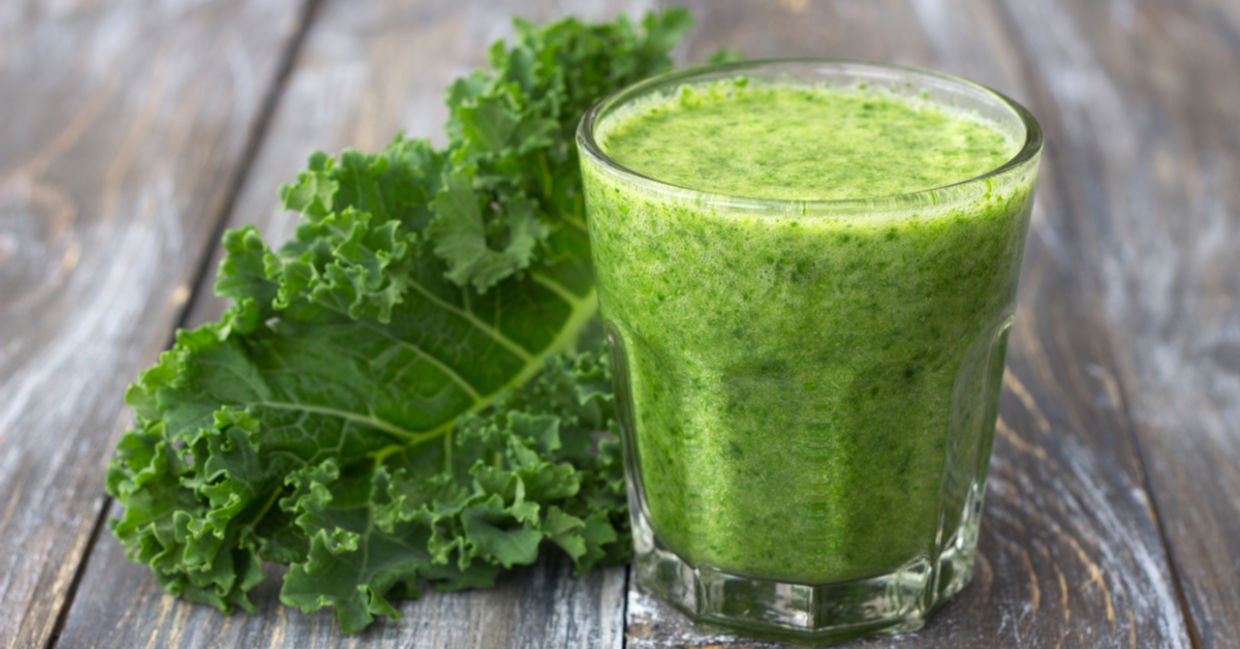 A kale smoothie.