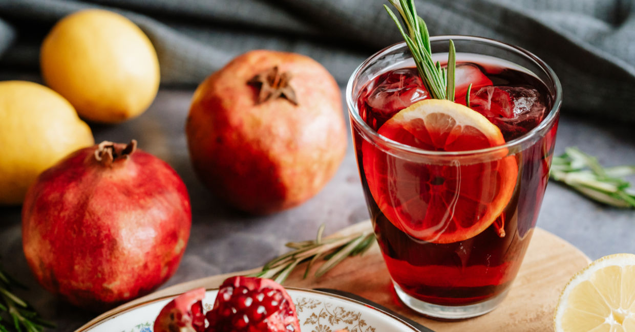 Pomegranate juice is good for your health.