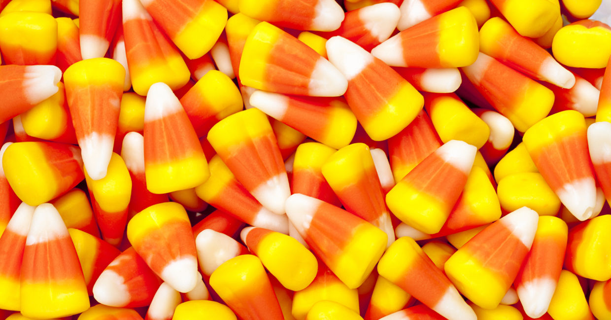 Candy corn for Halloween.