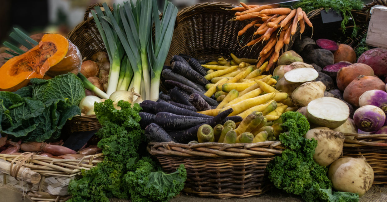 Hearty winter vegetables are a seasonal favorite.