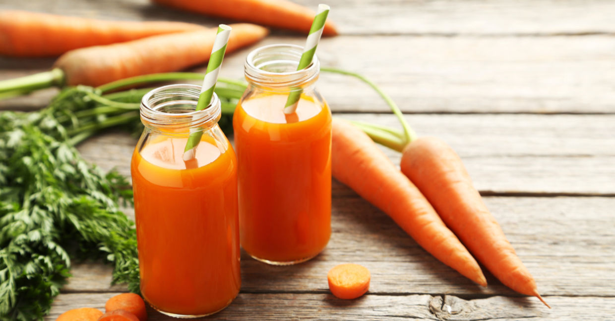Carrots are full of vitamin A.