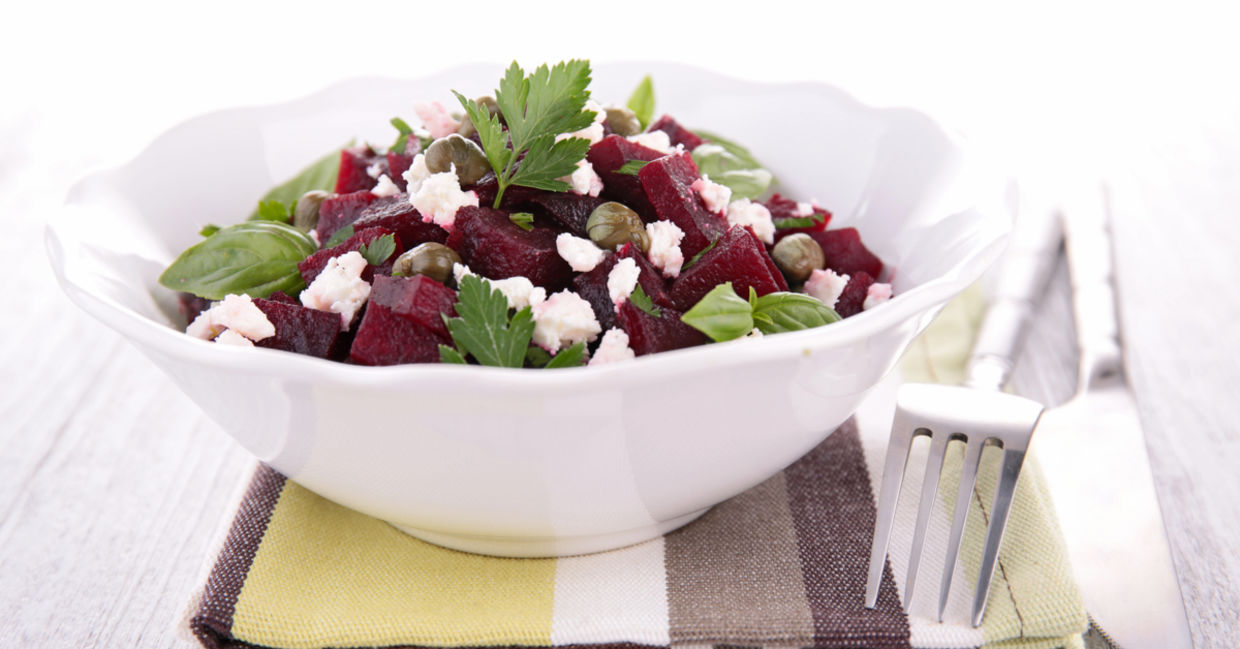 Beet salad is full of health benefits.