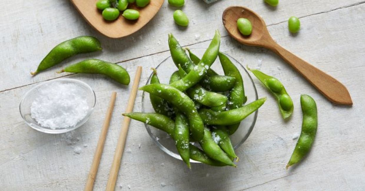 Edamame is a great plant-based protein source