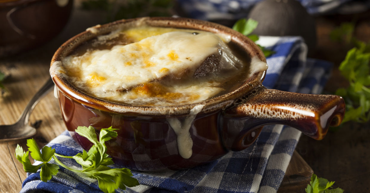 This onion soup recipe is perfect for winter meals.