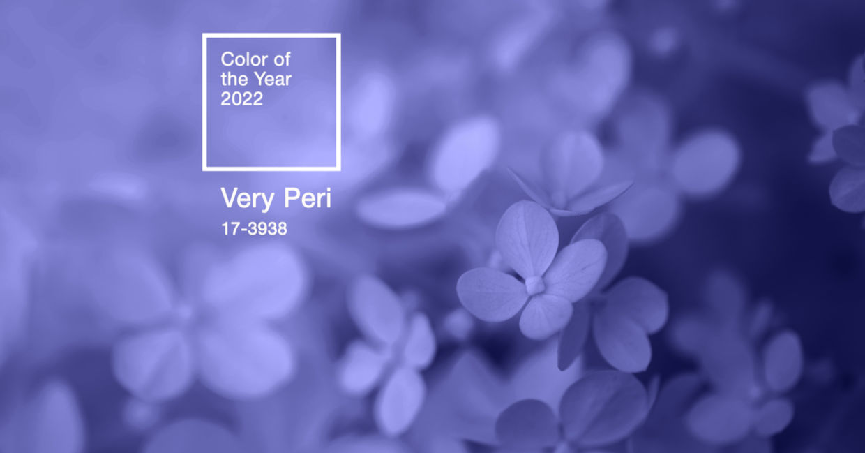 The Color of the Year 2022 is a BluePurple Periwinkle