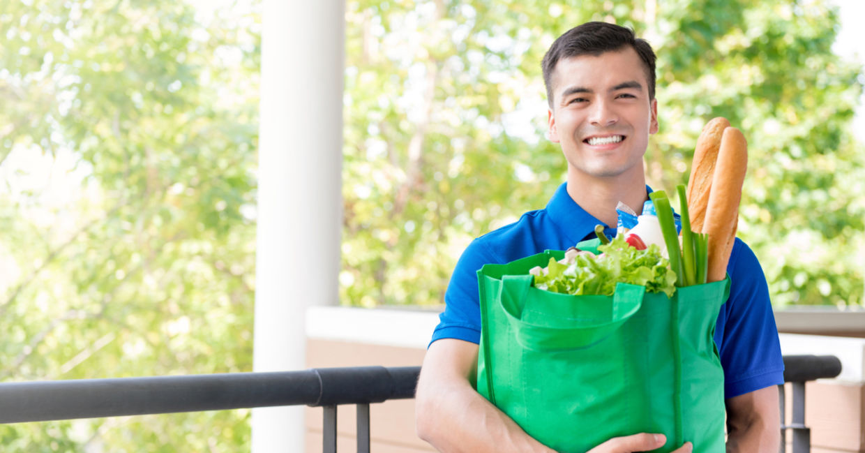 Resolve to shop with reusable bags.
