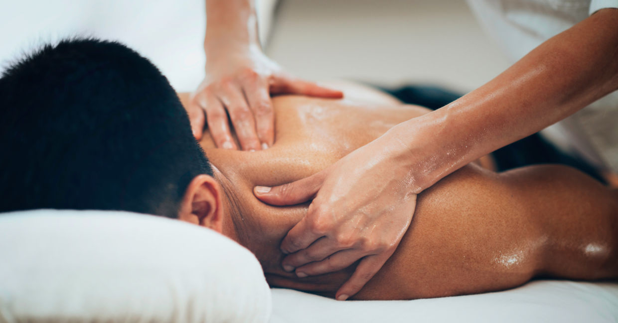 A hands on lomilomi massage.