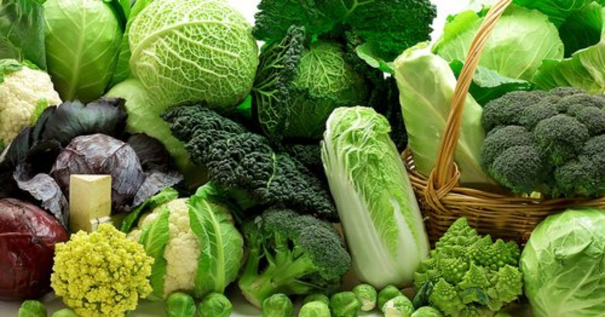 A selection of cleansing, cruciferous vegetables.