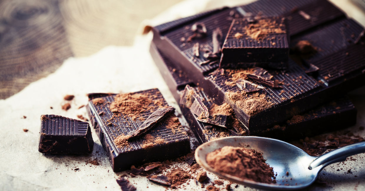 Dark chocolate can make you happy.