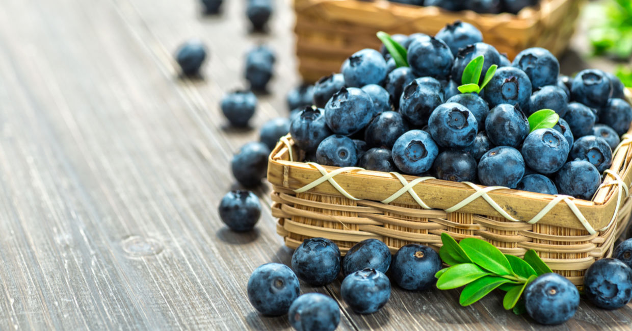 Blueberries are full of healthy flavonoids.