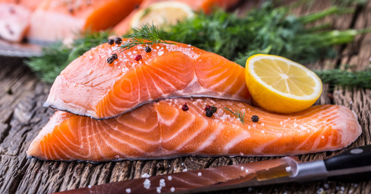 Salmon is a superfood high in Omega-3s.