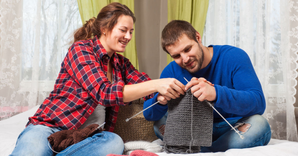 Knitting has health and mental health benefits.