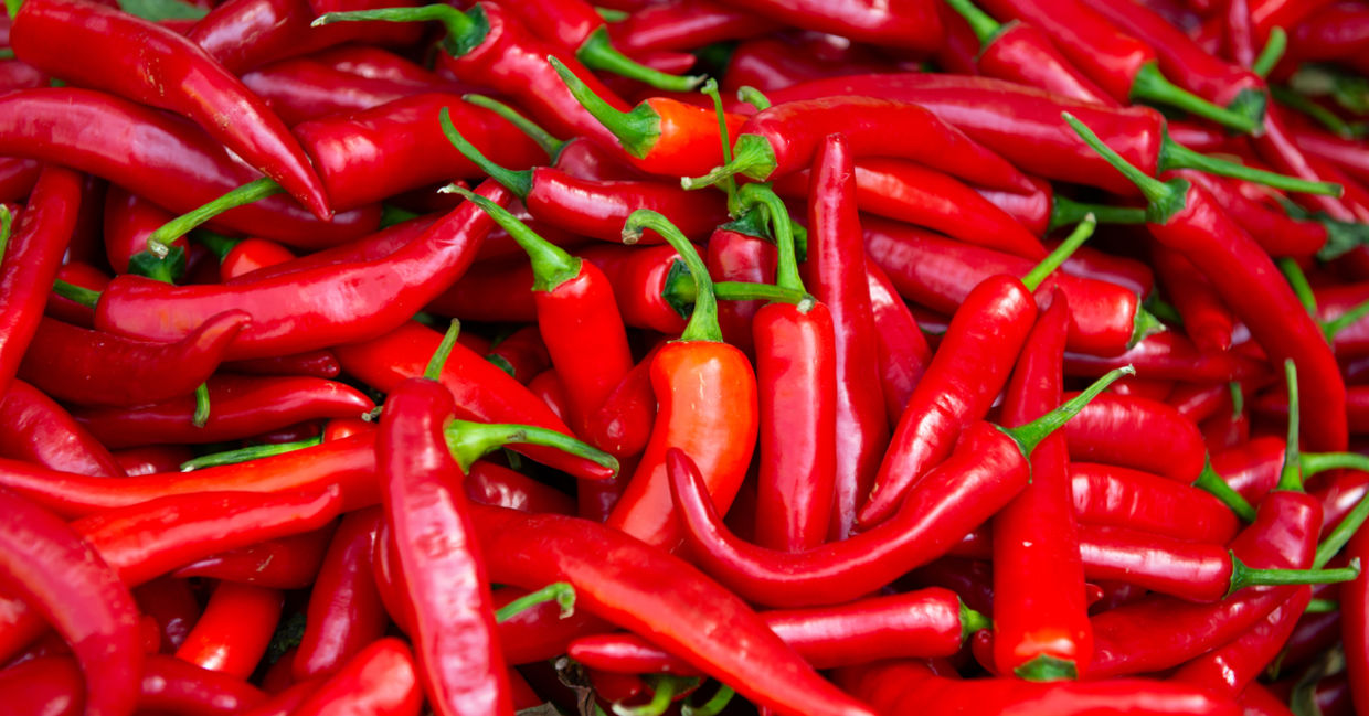 Hot peppers are full of health benefits.