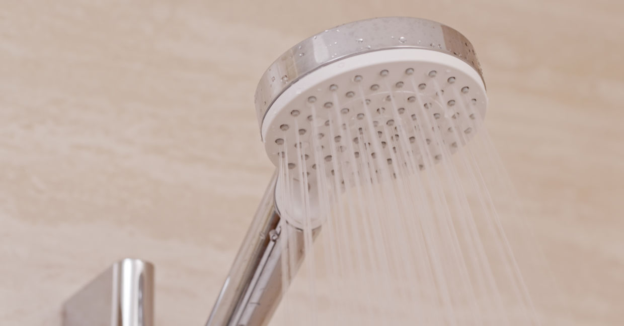 Water saving shower head.