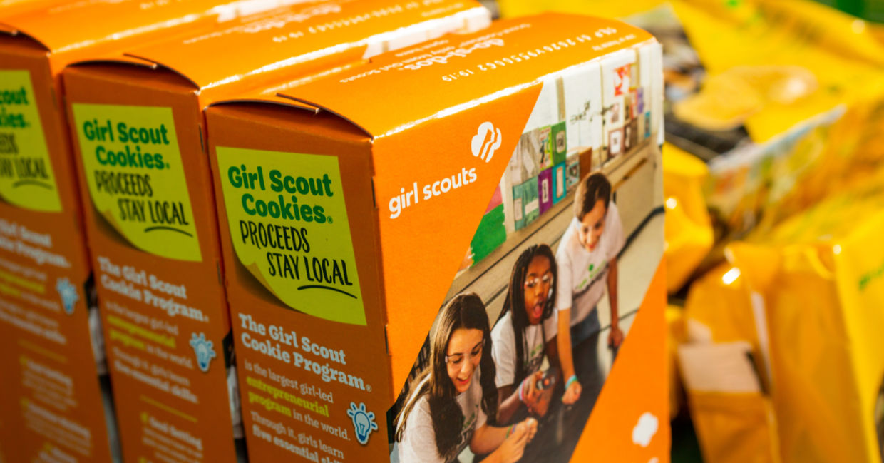 Girl scout cookie sales raise money for local troops.