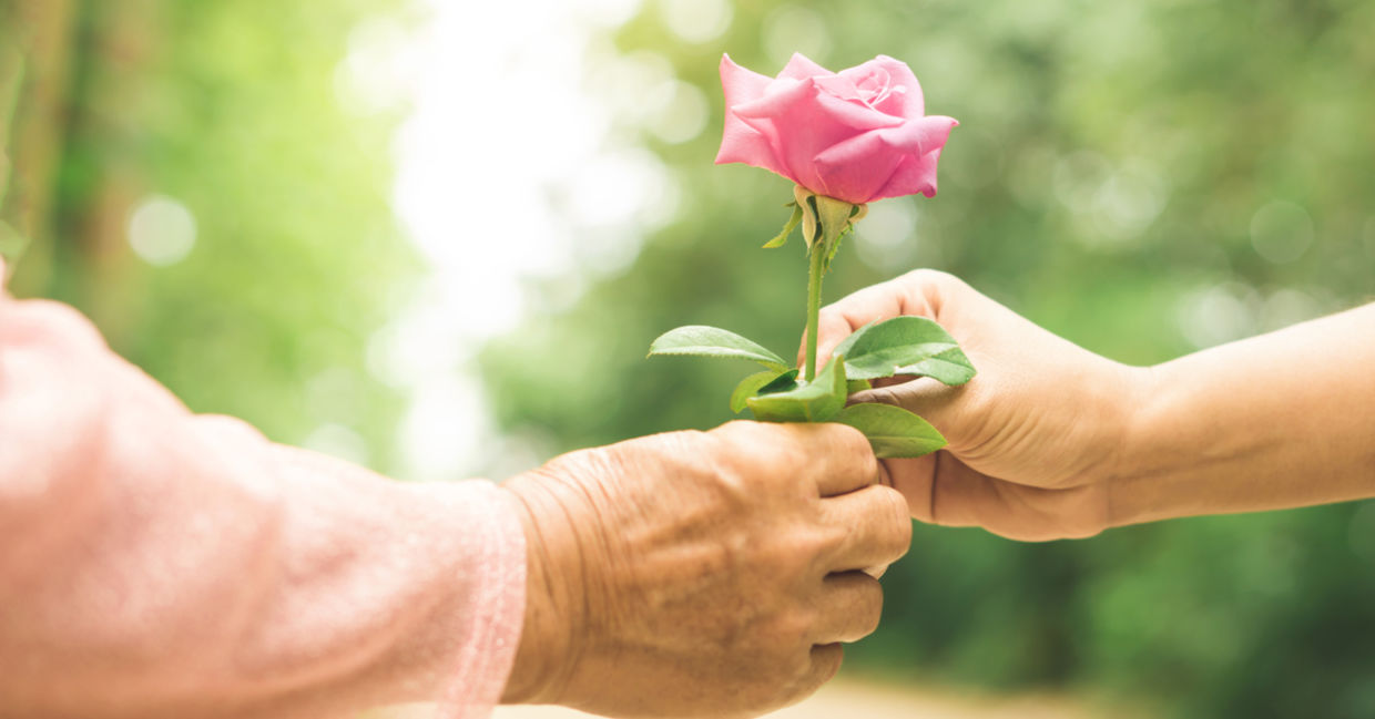 Giving flowers on Good Deeds Day will brighten someone’s day.