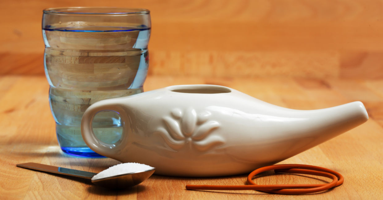 Rinse your nose with a neti pot.