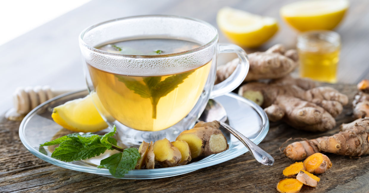 Drink ginger and tumeric tea to help with allergies.