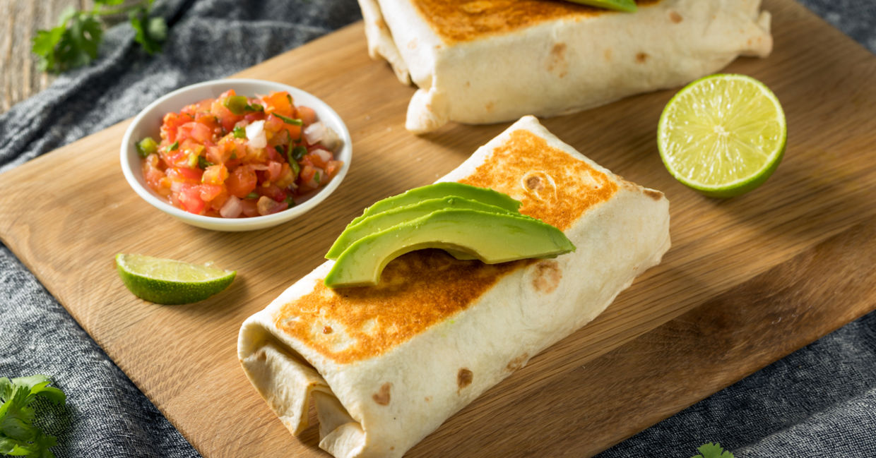 Start mom’s day with a hearty vegan burrito
