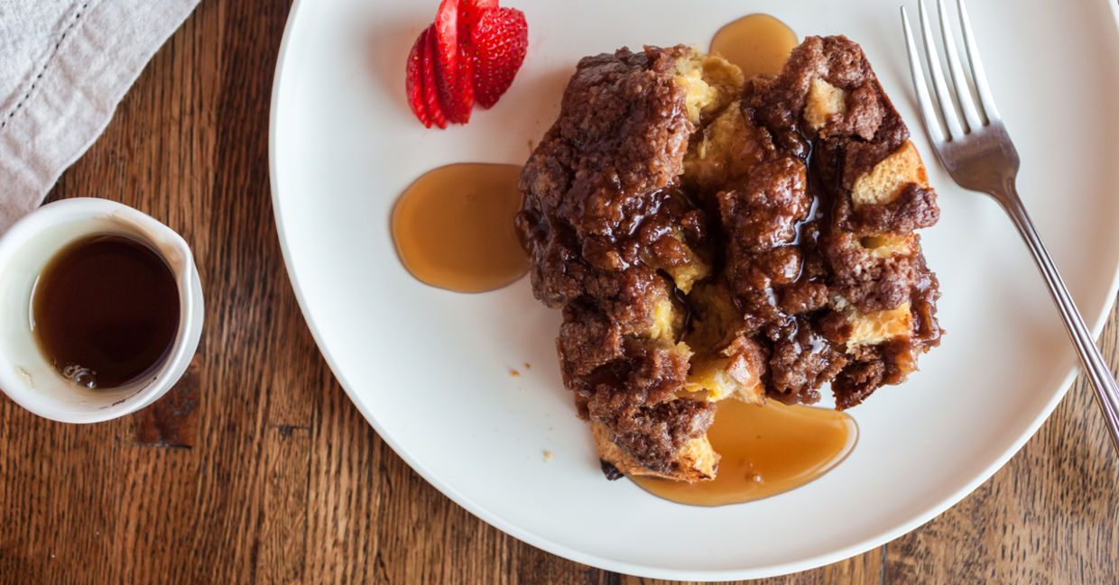Enjoy a French toast casserole for Mother’s Day brunch.