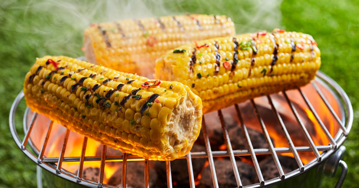 Grilled corn is full of heart healthy nutrients.