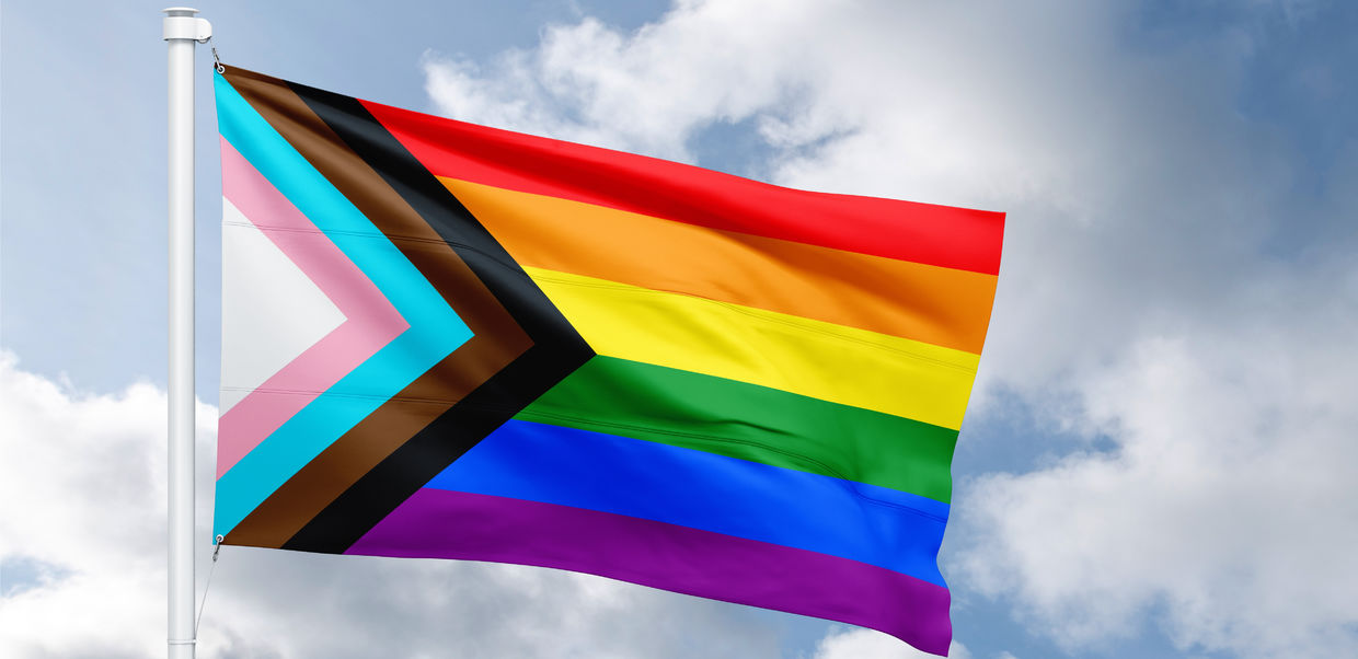 The progressive flag incorporates LGBTQ+ inclusion