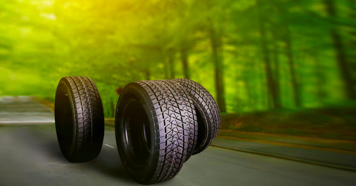 Tires Transformed Into a New Hiking Trail!