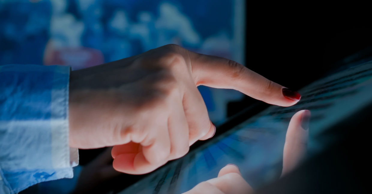 An interactive touchscreen.