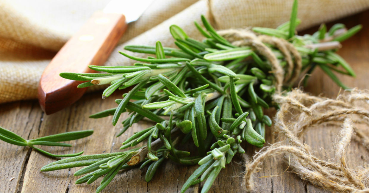 Use rosemary sprigs to help reduce anxiety.