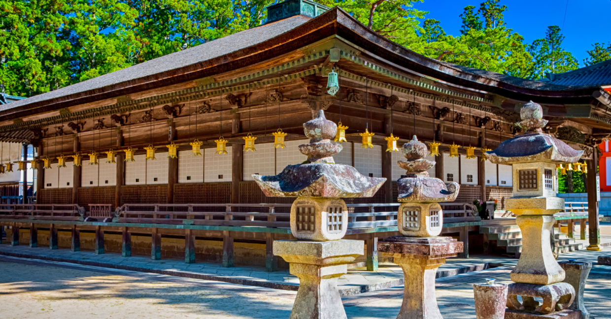 Sacred Temple on Mount Koya.