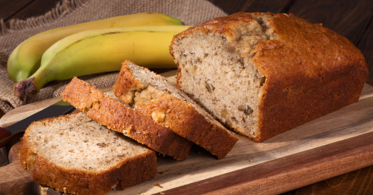 Banana bread is a healthy treat.