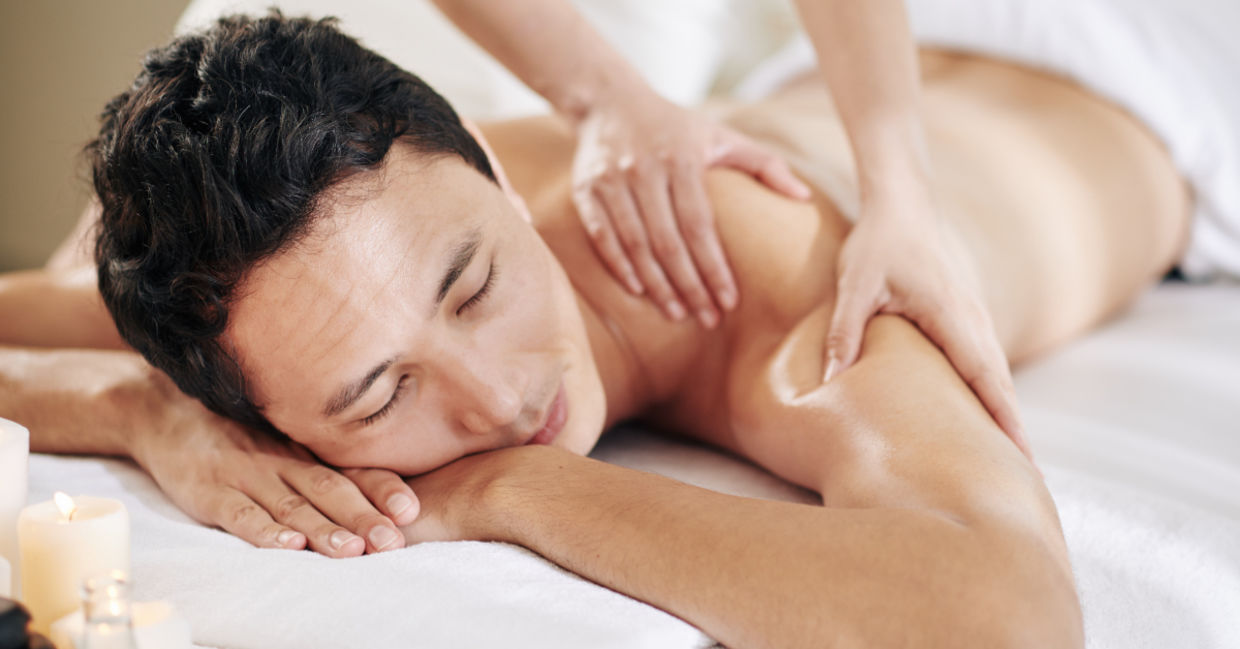 A deep tissue massage can help soothe your aching muscles.