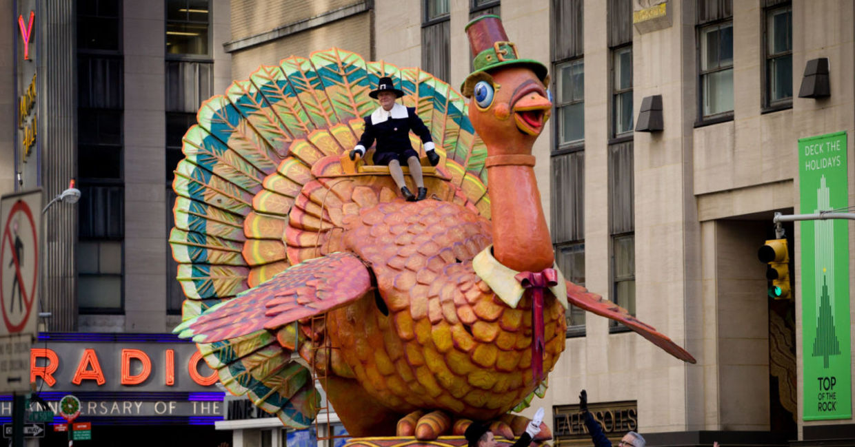 A float at the Macy’s parade in New York City.