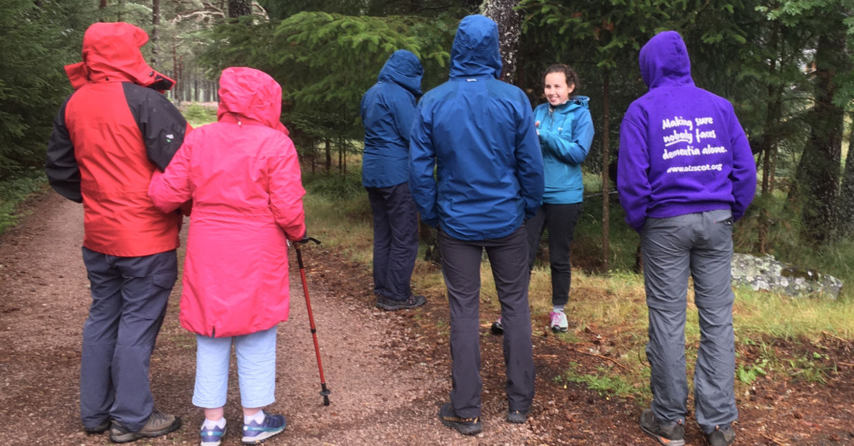 People with dementia out and about in nature.