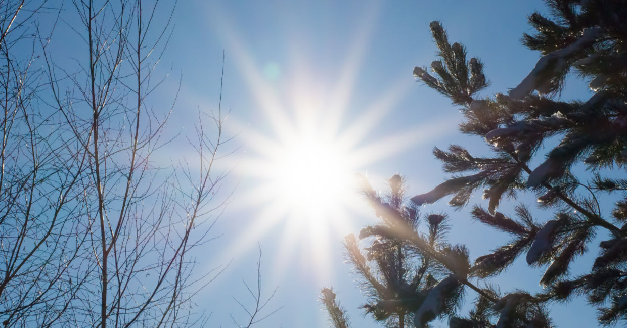 The sunrise on the winter solstice