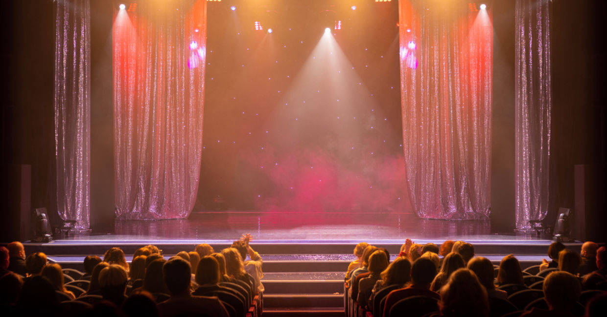 Theater stage.
