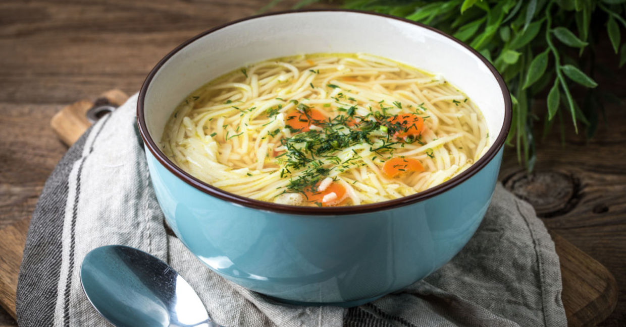 A bowl of healing, comforting noodle soup.
