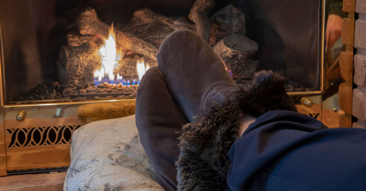 Warm and toasty feet.