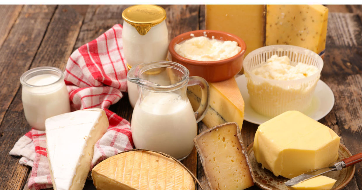 Milk, yogurt and cheese all contain tryptophan.