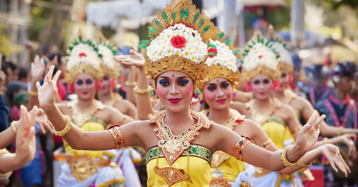 Traditional Balinese dancers.