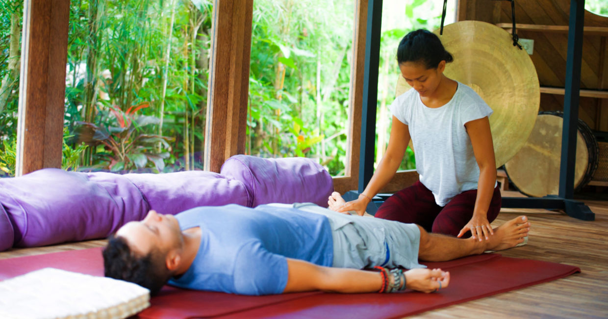 Traditional Balinese healing through massage,