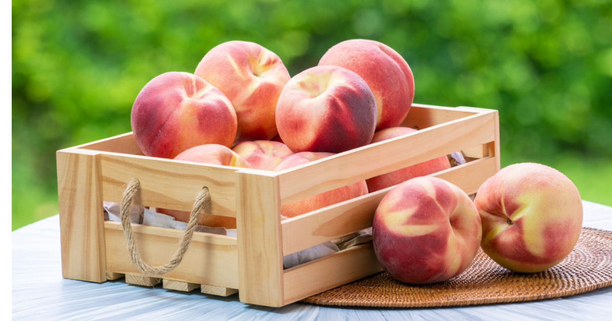 Enjoy peaches fresh in the summer.