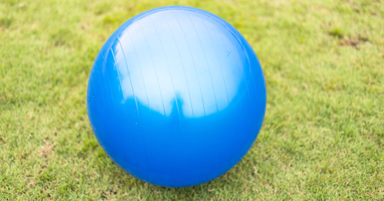Giant yoga ball.