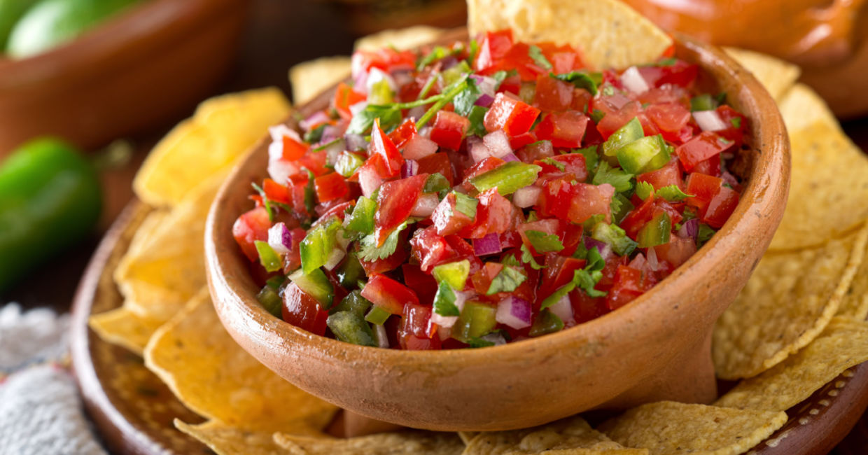 Spicy Mexican salsa.