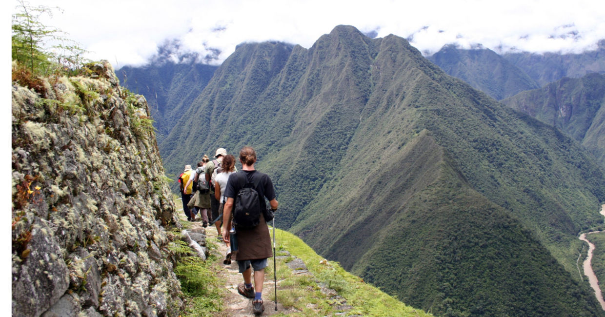 Hiking the Inca Trail.