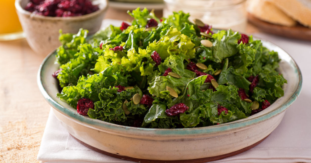 The magnesium in leafy greens can help destress you.