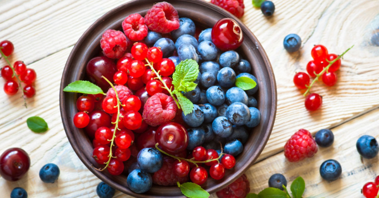 Berries are full of vitamin C that can help you destress.