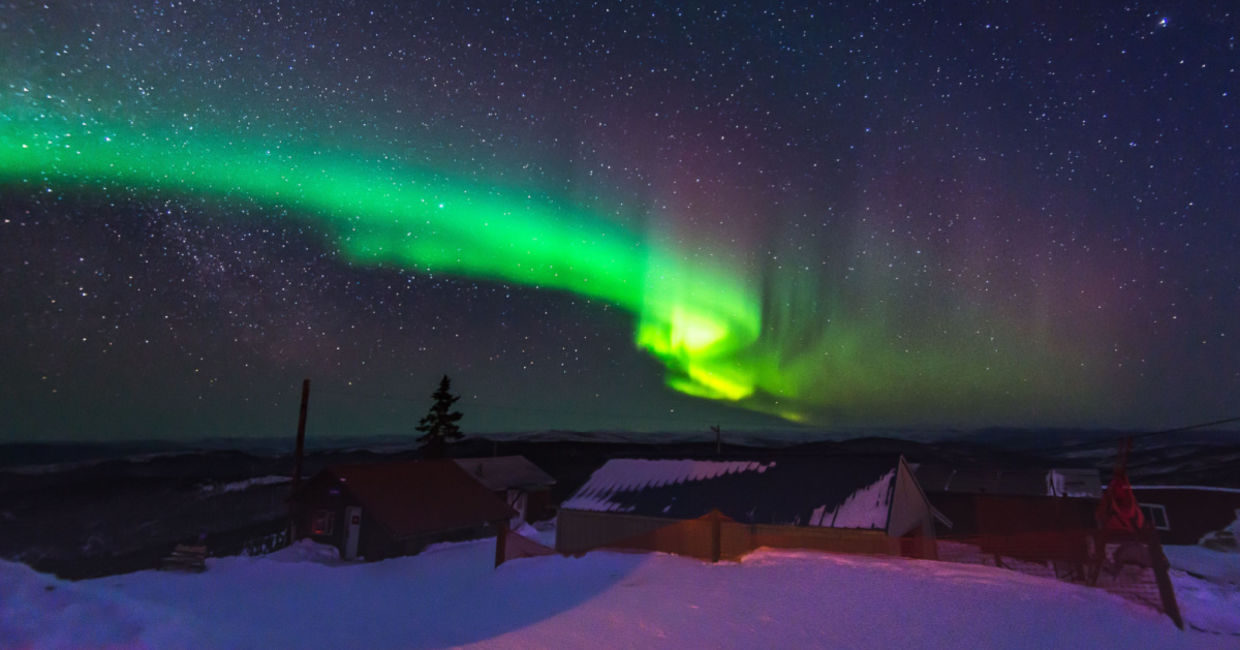Northern lights above Fairbanks