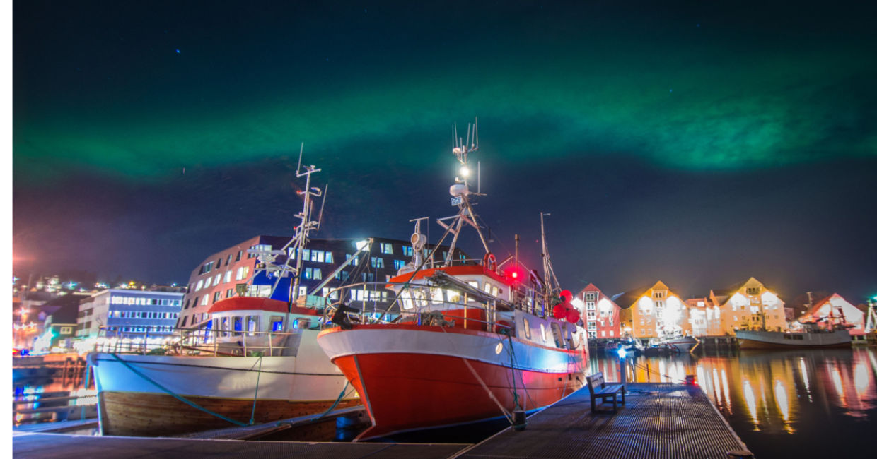 Northern lights over Tromsø Norway